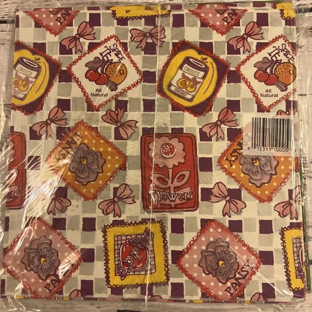 Vintage Gift Wrap Paper Strawberry 6 Design 12 Sheet 50 Sq Ft by‎ All Occasion